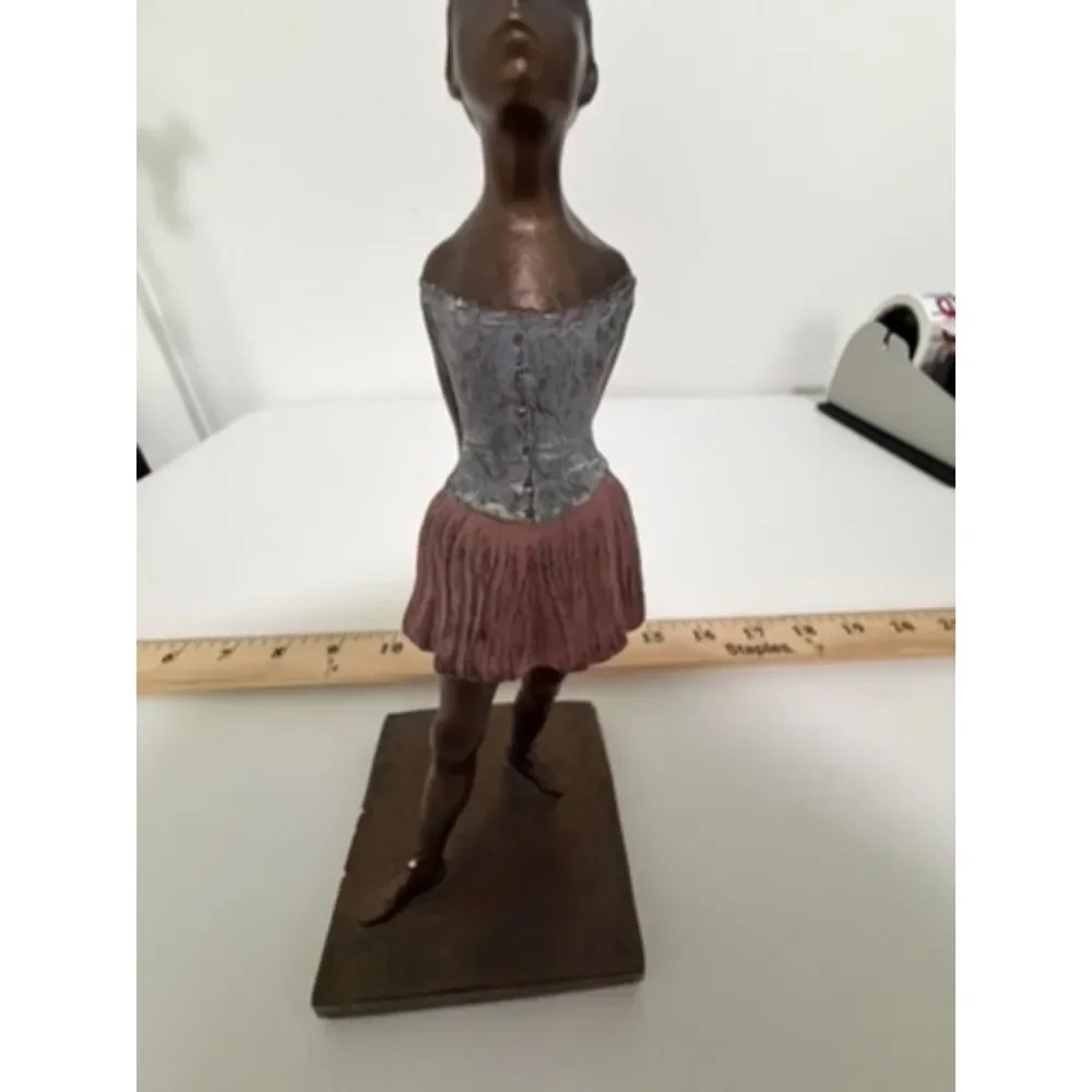 Vintage ALVA S EYLANBEKOV 93 ballerina sttue, bronzed composity, signed